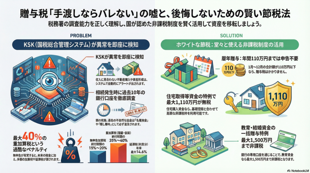 贈与税 ばれなかった 知恵袋