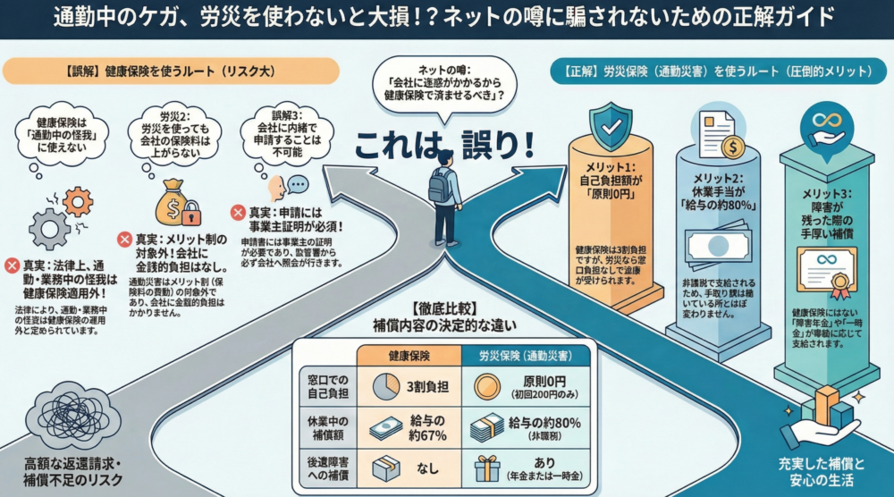 通勤 労災 使わない方がいい 知恵袋